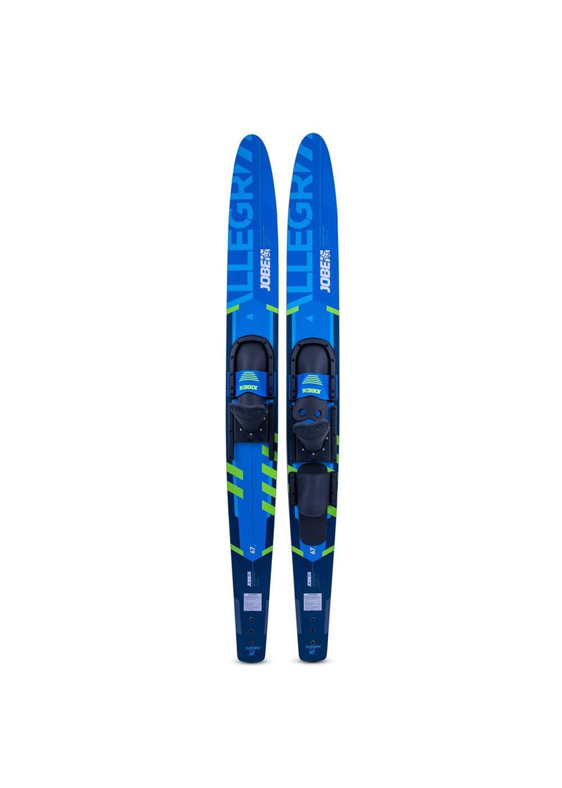 Jobe Allegre 67" Combo Waterskis Blue - Jobe Sports Australia