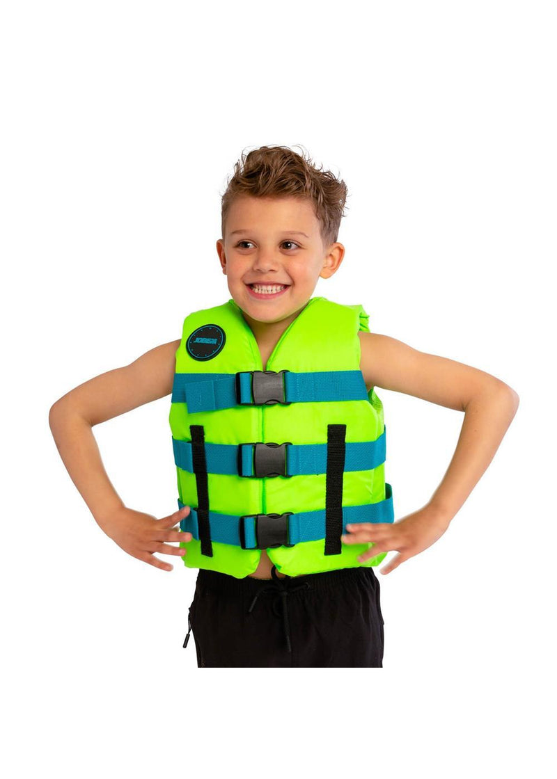 Jobe Nylon Kids Life Jacket Lime Green - Jobe Sports Australia