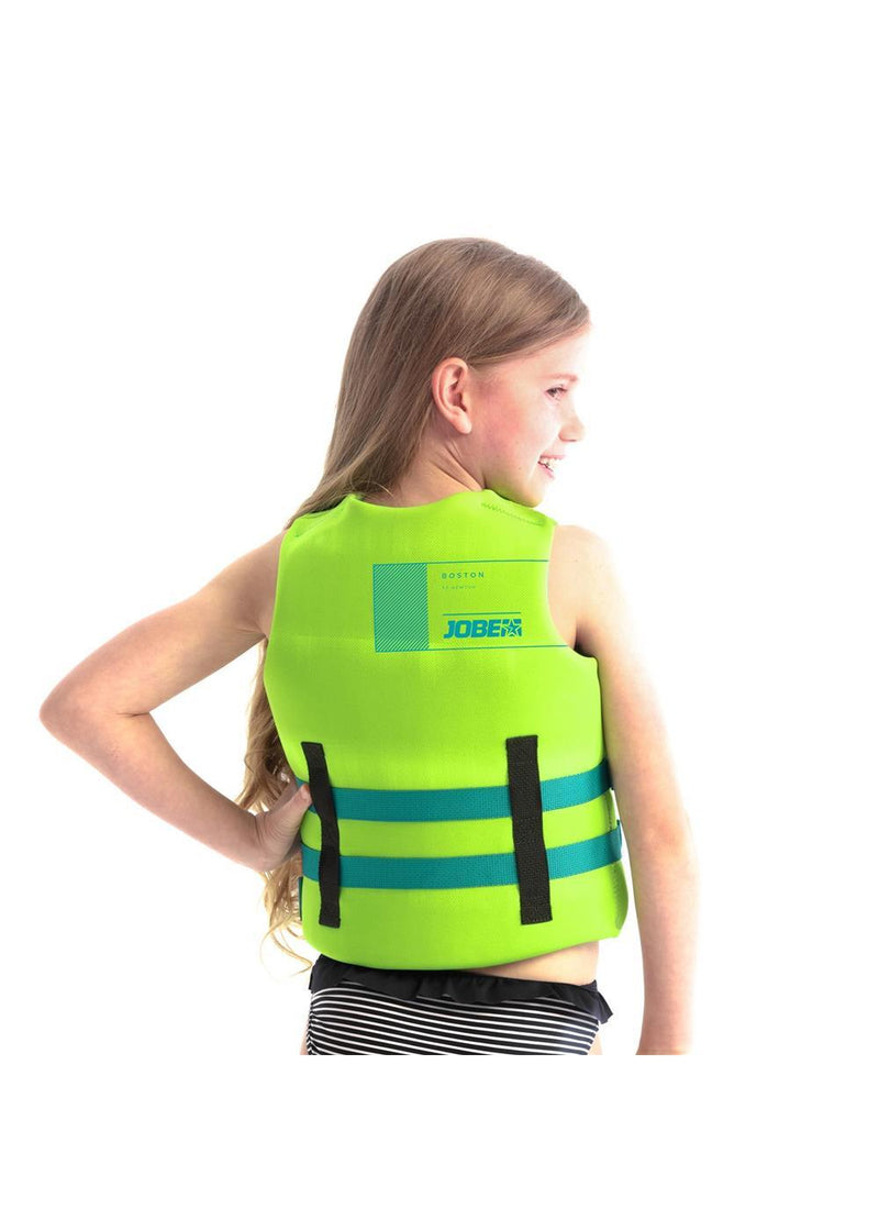 Jobe Neoprene Kids Life Jacket Lime Green - Jobe Sports Australia