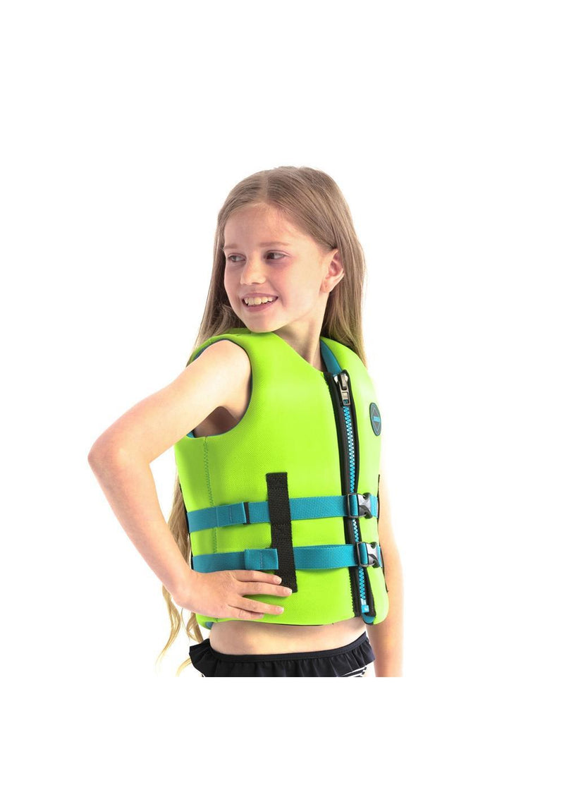 Jobe Neoprene Kids Life Jacket Lime Green - Jobe Sports Australia