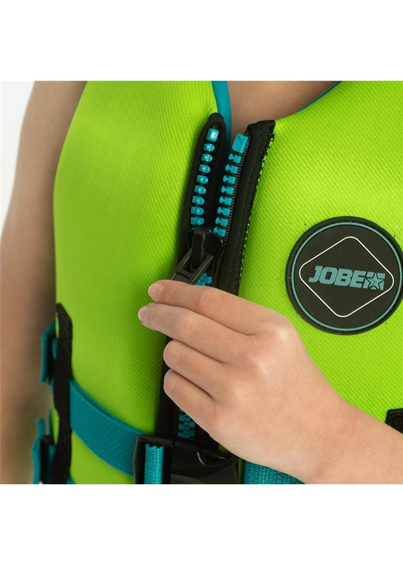Jobe Neoprene Kids Life Jacket Lime Green - Jobe Sports Australia