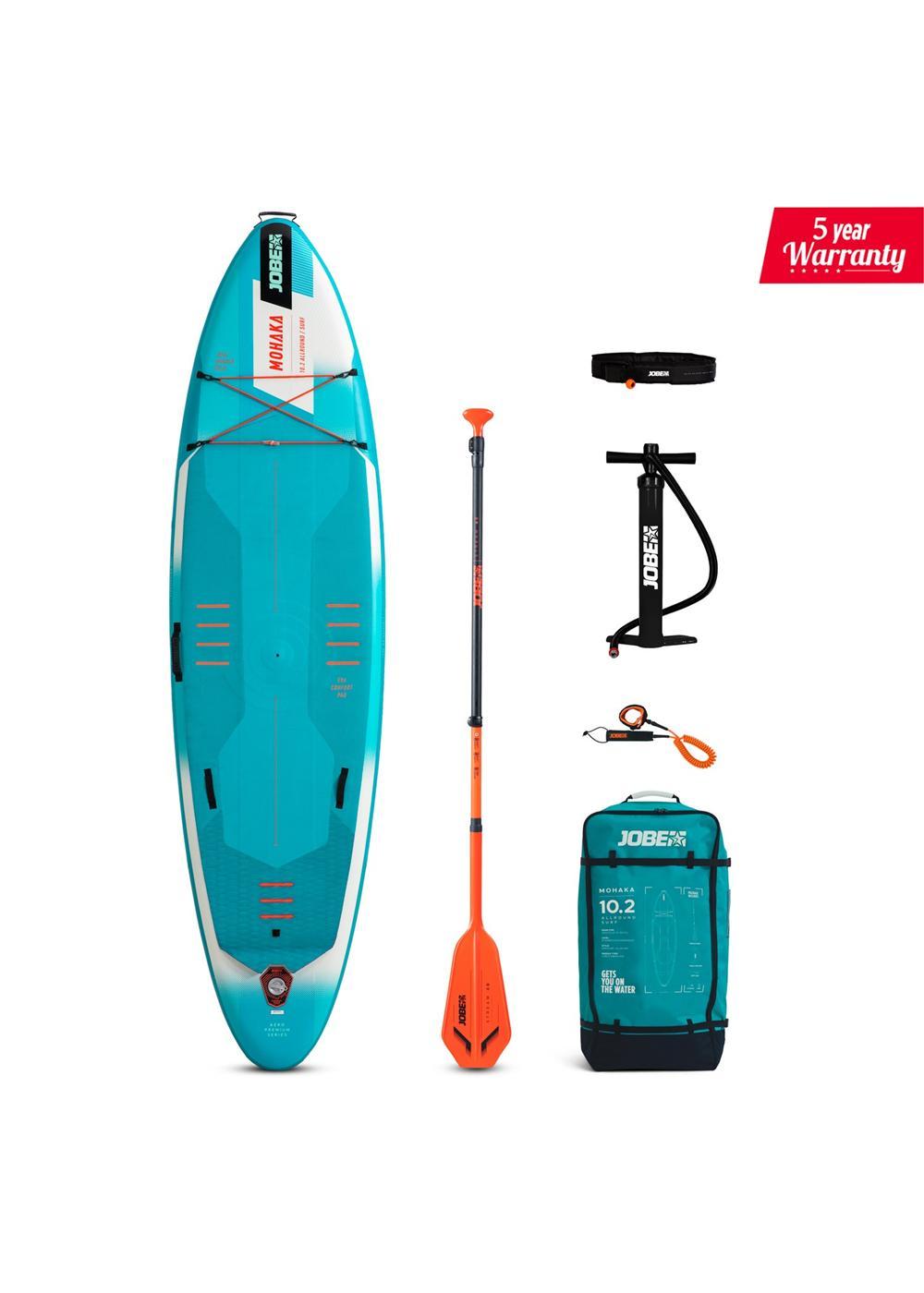 Jobe Inflatable Stand Up Paddle Board Package (SUP) - Aero Mohaka 10.2