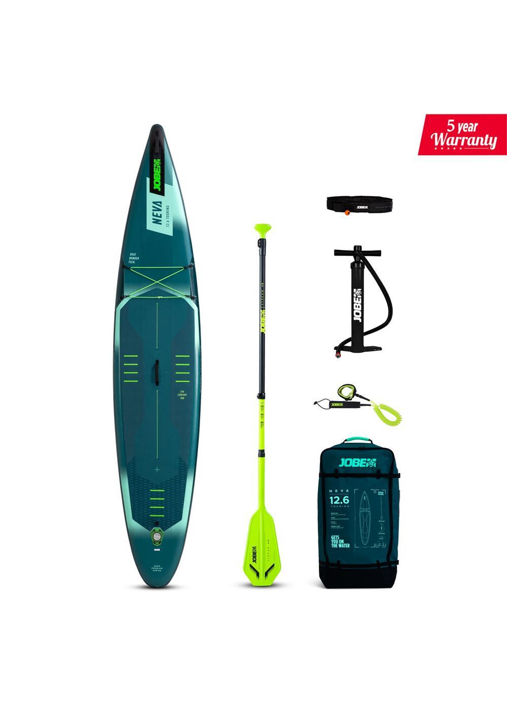 Jobe Inflatable Stand Up Paddle Board Package (SUP) - Aero Neva 12.6 - Jobe Sports Australia