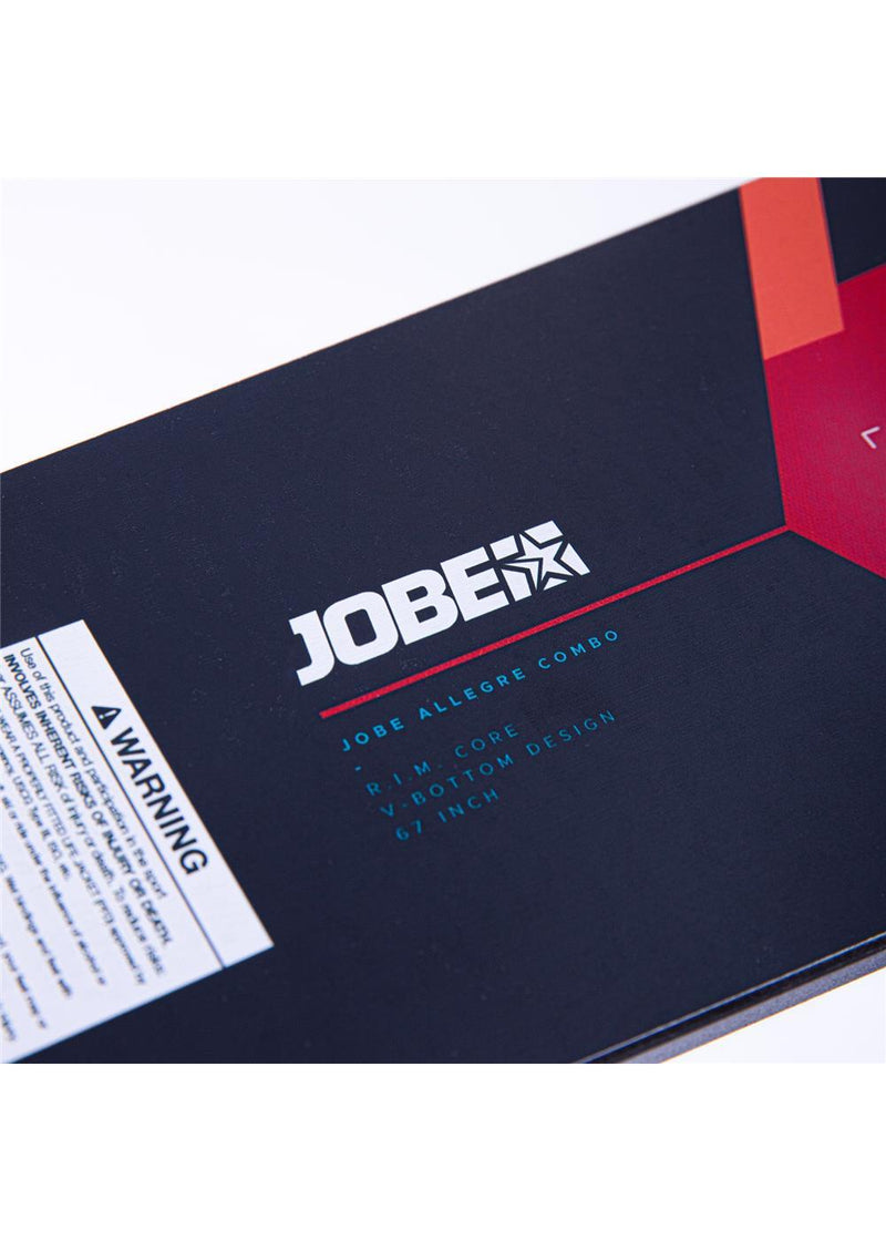 Jobe Allegre 67" Combo Waterskis Red - Jobe Sports Australia