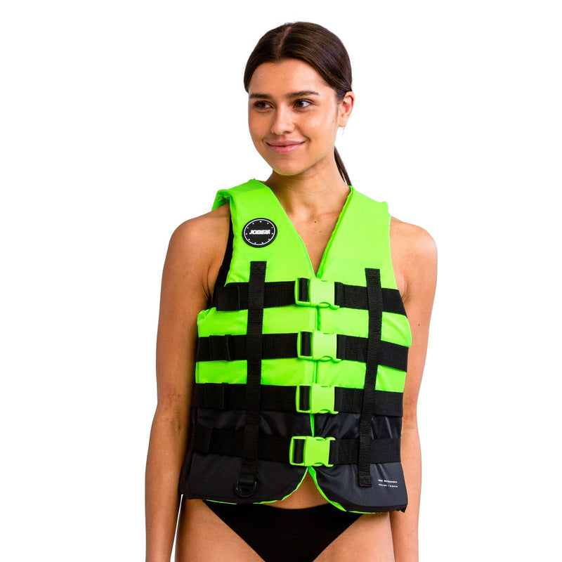 Jobe 4 Buckle Life Vest Lime - Jobe Sports Australia