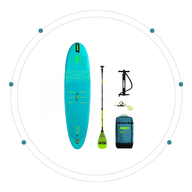 Jobe Inflatable Stand Up Paddle Board Package (SUP) - Nera 10.6