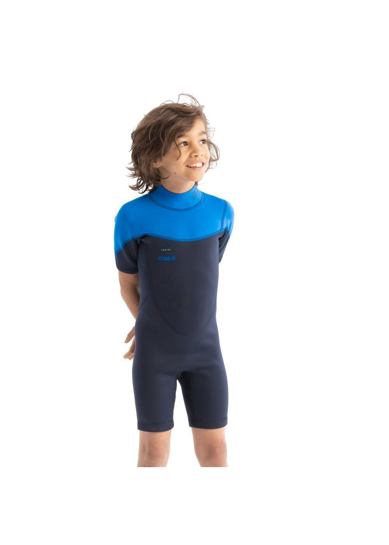 Jobe Boston 2mm Shorty Wetsuit Kids Blue - Jobe Sports Australia